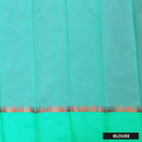 Red  With Green Silk Cotton Saree