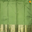 Purple Green Jacquard Gold Zari Floral Long Border Wedding Silk Saree - Thenianantham