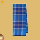 Men’s  Grey  with Brown Checked Cotton Stitched Lungi