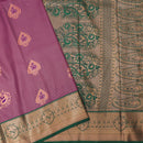 purple and green Art Silk Saree