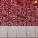 Dark Maroon with Light Grey Circle Motifs Kubera Pattu Saree - Thenianantham