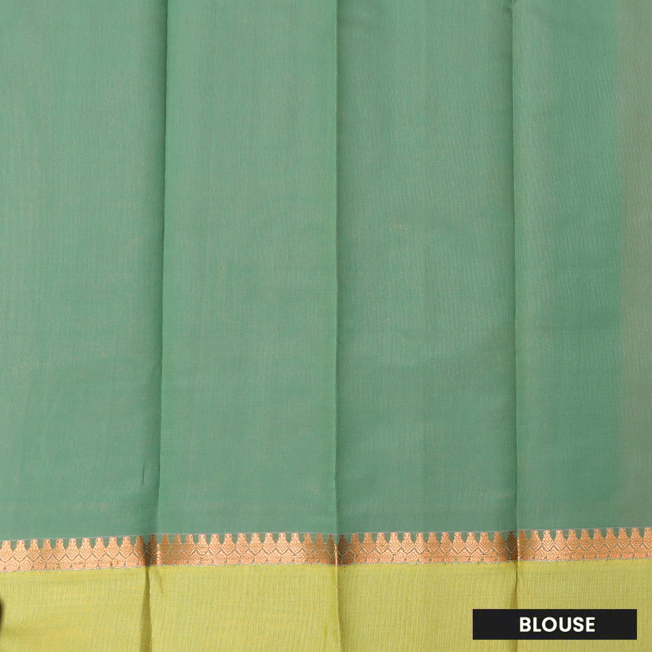Rose Pink  With Green Border Silk Cotton Saree
