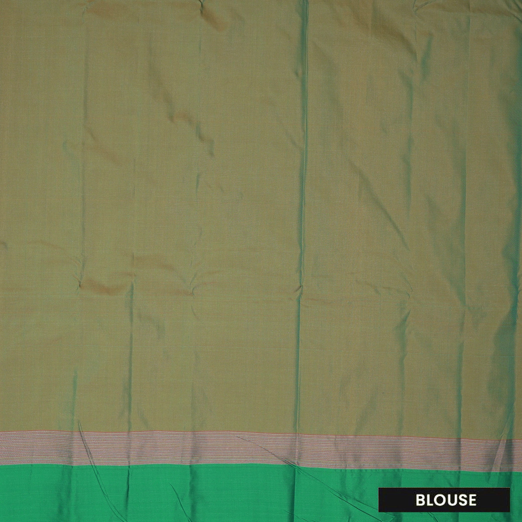 Orange With Green  Arani Silk Saree