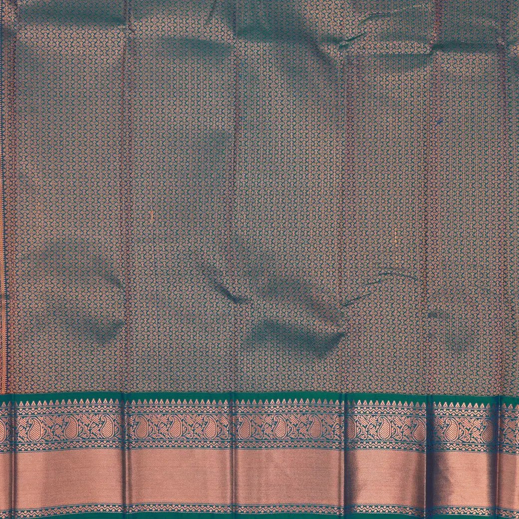 Bright Pink with Teal Green Art Silk Saree