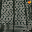 Light Sea green with Dark Green Stripes Design Semi Raw Silk Saree