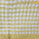 Southloom Exclusive Onam Kasavu Saree Checked Motifs Across Body (Matching Blouse Included) - Thenianantham