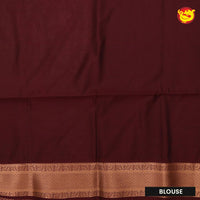 Light Gray with Red Soft Silk Saree - Thenianantham