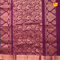 Dark Green With Purple Kalyani Cotton Saree