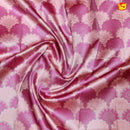 Pink with Peach Floral motifs Kubera Pattu Saree - Thenianantham