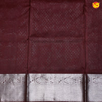 Dark Mustard with Dark Brown Traditional Buttas Venkatagiri Silk Saree - Thenianantham