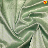 Pastel Green with Light Peach Kubera Pattu Saree - Thenianantham