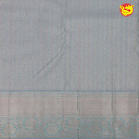 Light blue pure Kanchipuram silk saree - Thenianantham