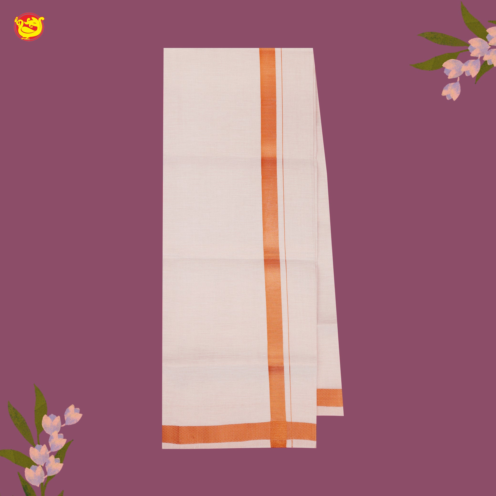Copper Tissue with Men’s Dhoti