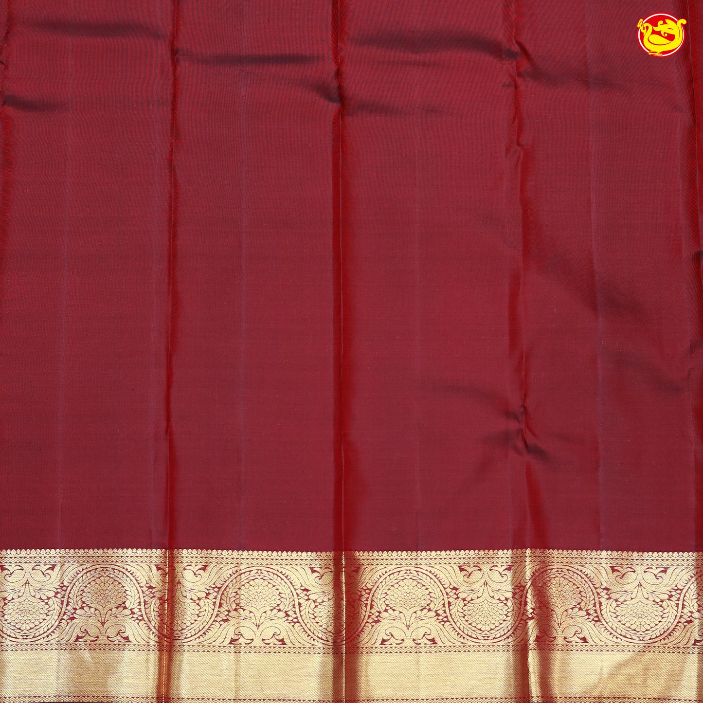 Chocolate Brown with Gold Zari Wedding Silk Saree