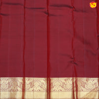Chocolate Brown with Gold Zari Wedding Silk Saree