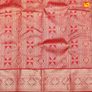 Chilly Red with Golden Zari Border Wedding Silk Saree