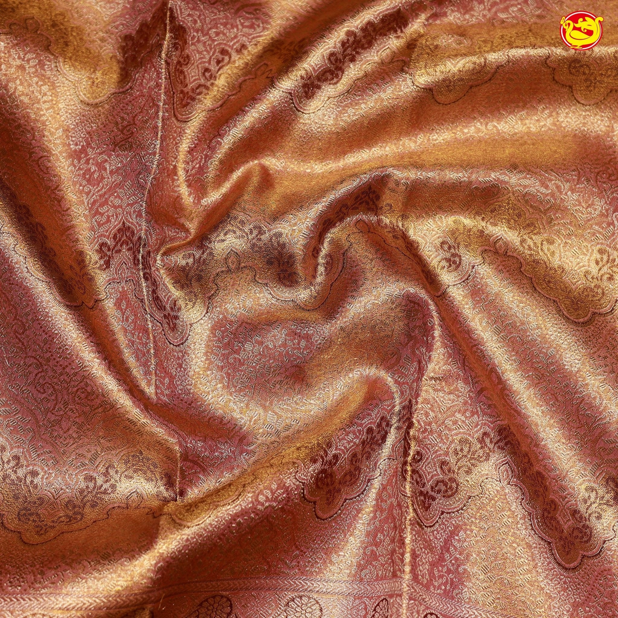 Gold Tissue Wedding Silk Saree - Thenianantham