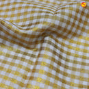 Southloom Exclusive Onam Kasavu Saree Checked Motifs Across Body (Matching Blouse Included) - Thenianantham