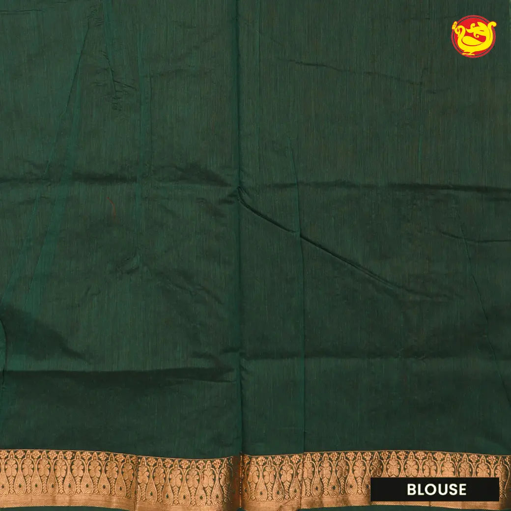 Maroon With Dark Green Kalyani Cotton Saree