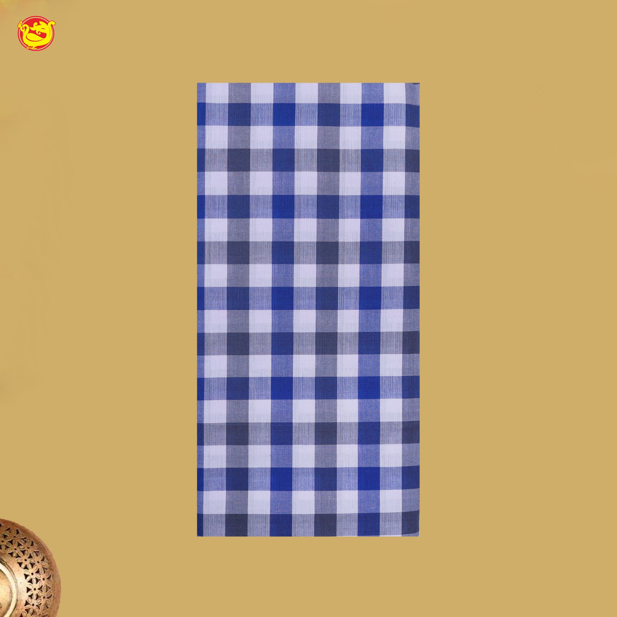 Men’s Checked Cotton Stitched Lungi
