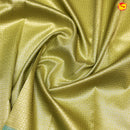 Olive Green Floral Leaf's Motifs Kubera Pattu Saree