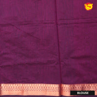 Dark Green With Purple Kalyani Cotton Saree