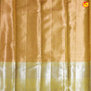 Peach with Pastel Green Tissue Wedding Silk Saree