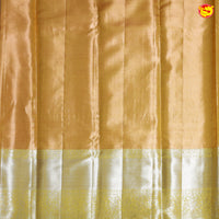 Peach with Pastel Green Tissue Wedding Silk Saree