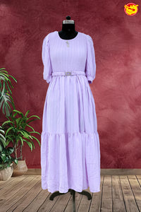 Purple Ladies Branded Readymade Maxi Top