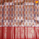 Multicolor Leafs Motifs Tissue Wedding Silk Saree