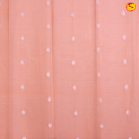 Grey with Orange Floral Kubera Pattu Saree - Thenianantham