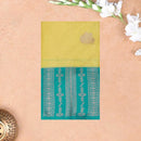 Yellow  with Green  Soft Silk Saree