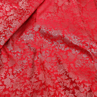 Red with Green Pure Kanchipuram Art Silk Saree