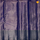 Tissue type blue pure Kanchipuram silk saree