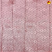 Pink with Peach Floral motifs Kubera Pattu Saree - Thenianantham