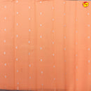 Orange with Grey Floral Kubera Pattu Saree - Thenianantham