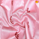 Pink with Maroon Mango Floral Motifs Kubera Pattu Saree - Thenianantham