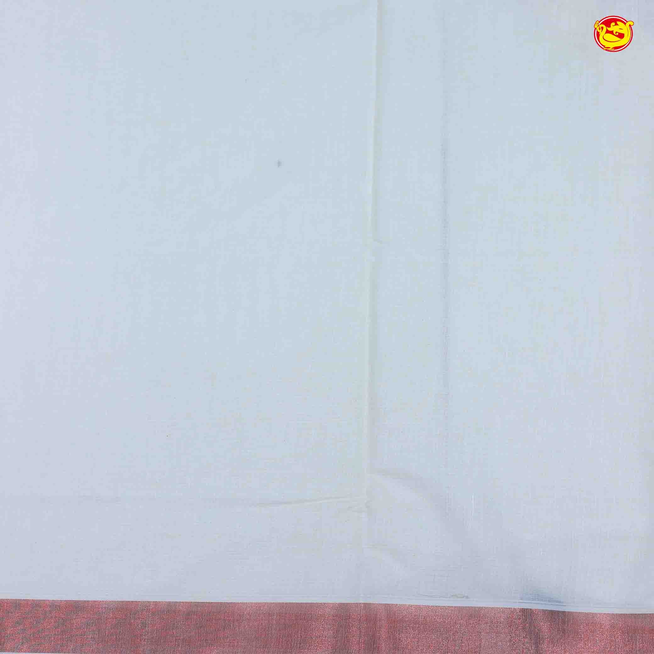 Southloom Exclusive Onam Kasavu Saree with Copper Zari Pecock Motifs High Quality Embroidery Across Body (Matching Plain Blouse Included) - Thenianantham