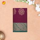 Magenta With Green Kalyani Cotton Saree