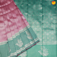 Pink with Green Traditional Kubera Pattu - Thenianantham