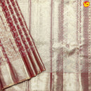 Peachy Pink Butterfly Motifs Gold Zari Mango Design Border Tissue Wedding Silk Saree - Thenianantham