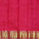 Hot Pink Traditional Buttas Gold Zari Floral Border Kanjivaram Wedding Silk Saree - Thenianantham