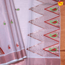 Southloom Exclusive Onam Kasavu Saree Rich Temple Kopuram and Mango Motifs Copper Zari Border (Matching Plain Blouse Included) - Thenianantham