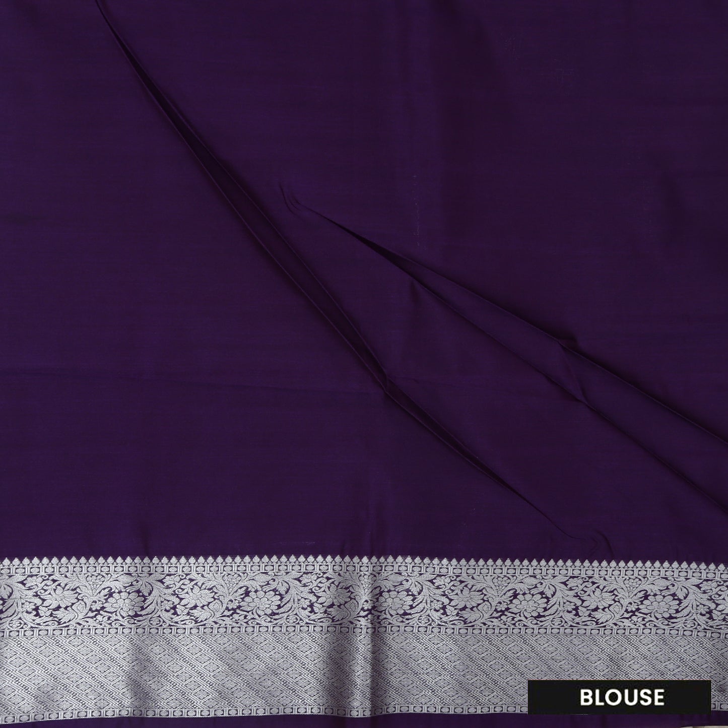 Silver With Purple Soft Silk Saree
