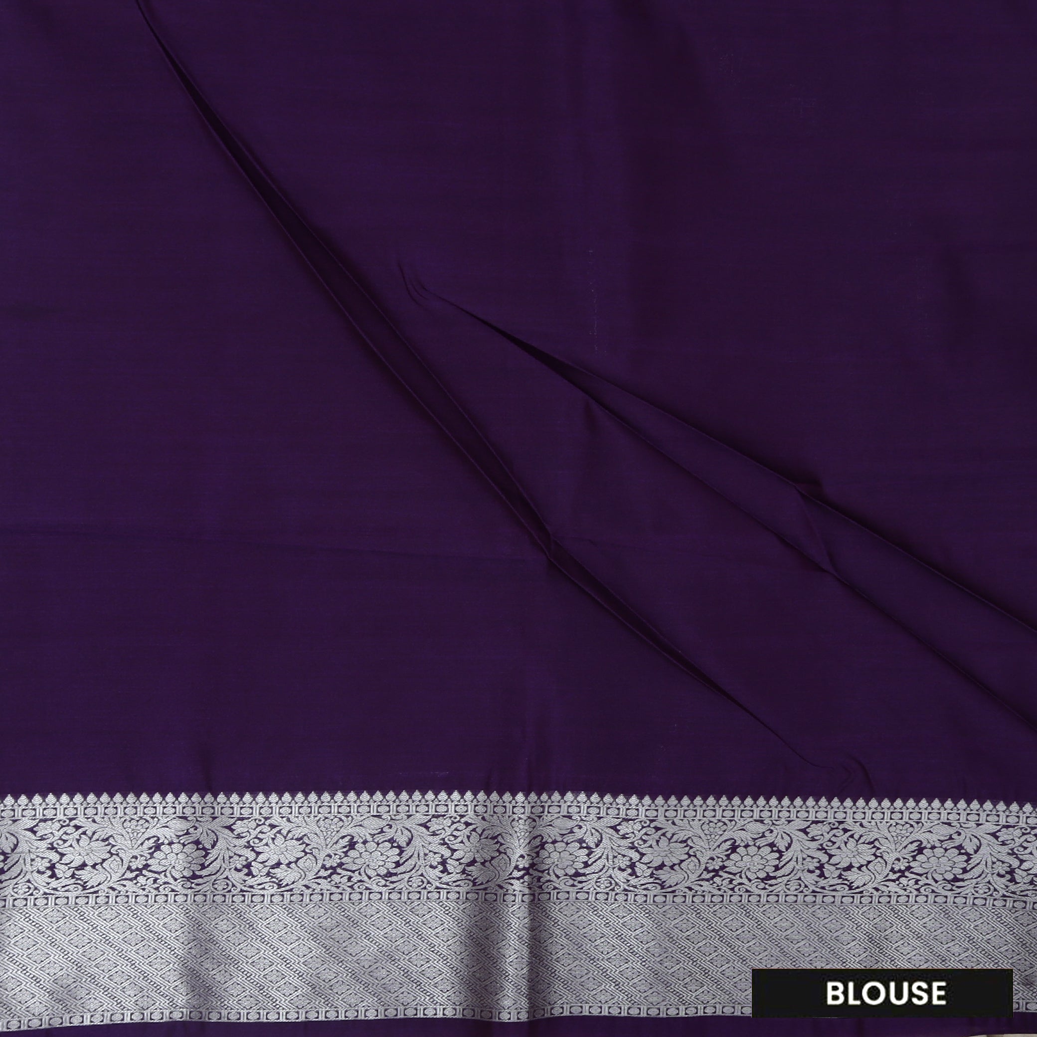 Silver With Purple Soft Silk Saree