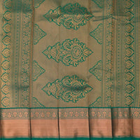 Sandal with Green Art Silk Saree