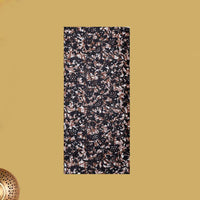 black with Brown And White flower design Cotton Printed Lungi