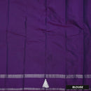 Dark Purple With Silver Border  Arani Silk Saree