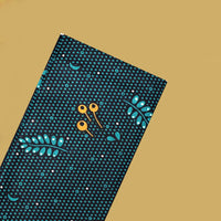 Navy Blue with Sea Green flower design Cotton Printed Lungi