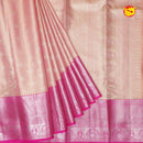 Peach with Pink Traditional Tissue Wedding Silk Saree